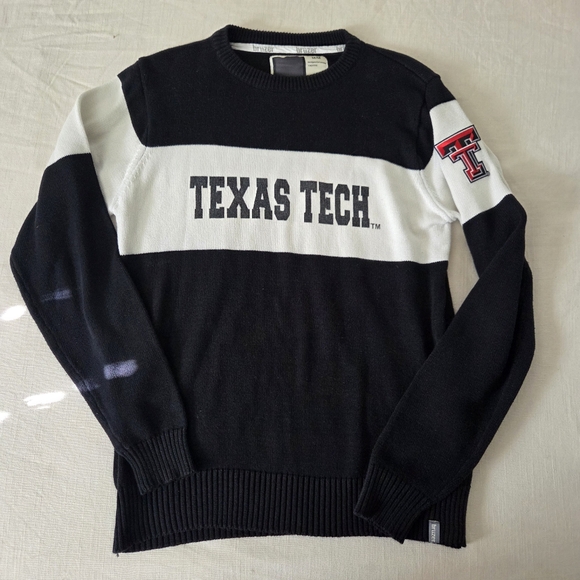 Bruzer Other - Texas Tech Bruzer Black and White Knit Men's Sweater 100% Cotton Medium